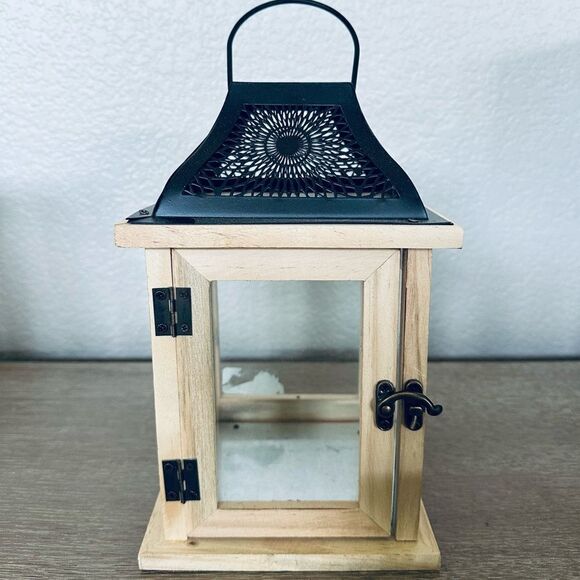 Farmhouse Modern Lantern Boho Candle Holder - Picture 1 of 6